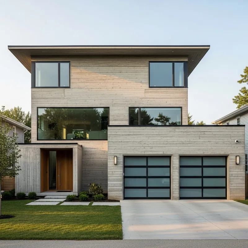 Concrete 2-Storey Modern House with Garage