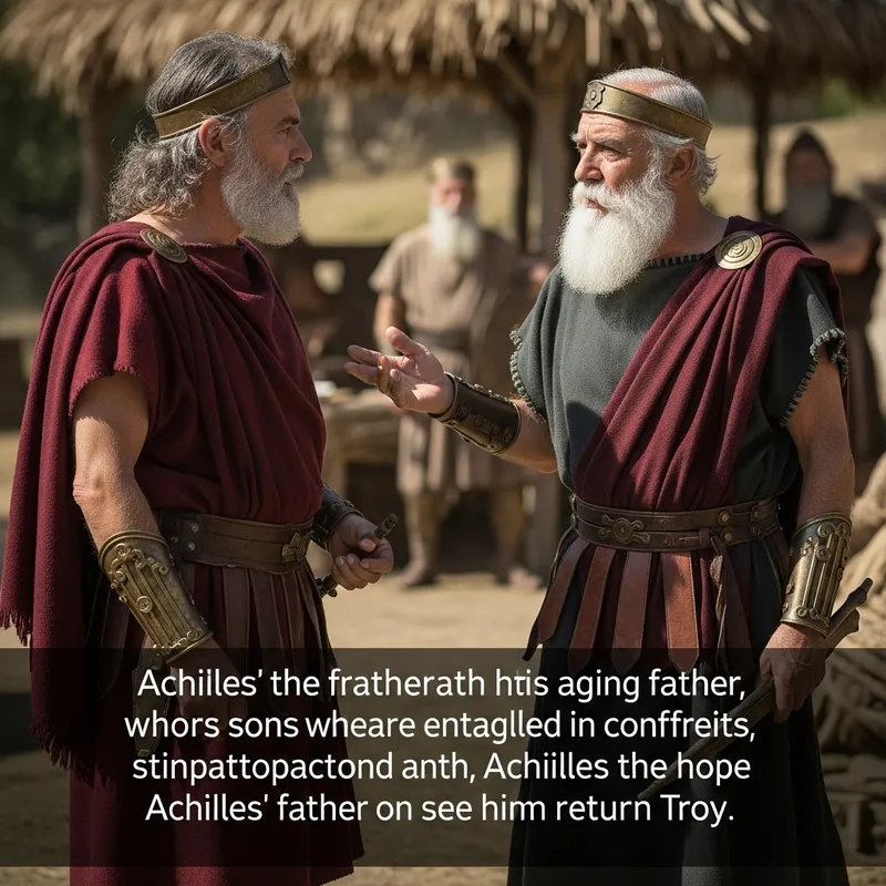 Priam's poignant plea to Achilles in the Trojan War