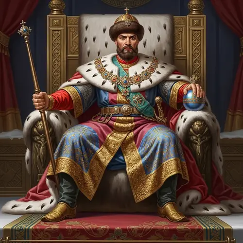 Powerful Male Political Figure as Tsar of Russia