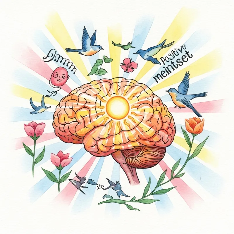 Positive Mindset Watercolor Art