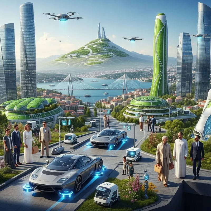 Futuristic Turkey 2042: A Harmonious Blend of Technology and Nature