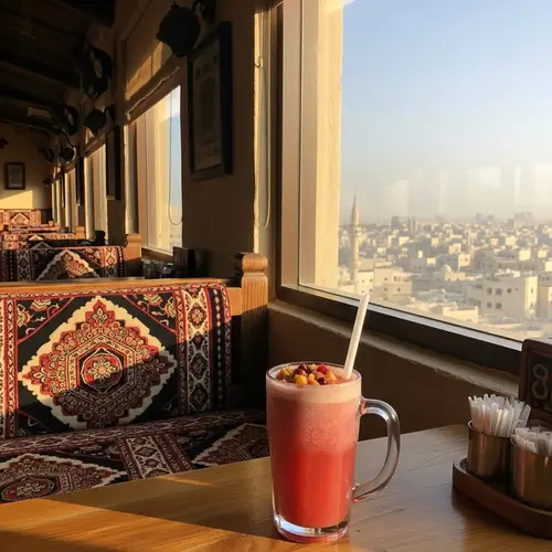 Tower Cafe: Middle Eastern Ambiance & Fresh 'Ghalaal' Juice