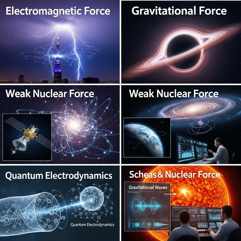 Exploring Four Fundamental Forces of the Universe