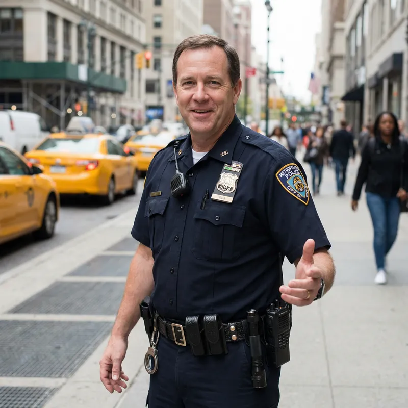 Professional Policeman Portrait Generation