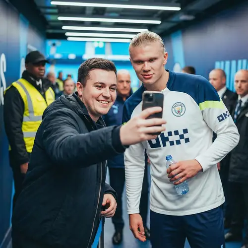 Me with Erling Haaland - A Memorable Moment