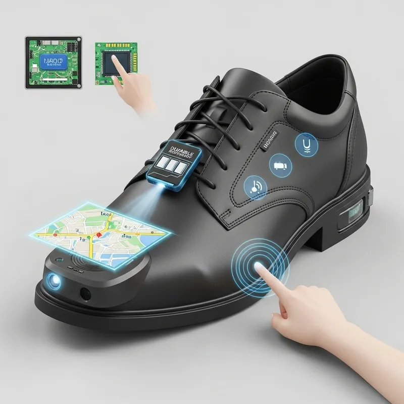 Innovative Holographic Projector Shoes with Advanced User Interaction