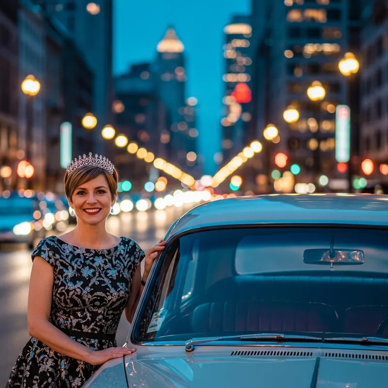 Diana at Twilight | Vintage Car Philanthropist Diana at Twilight | Vintage Car Philanthropist