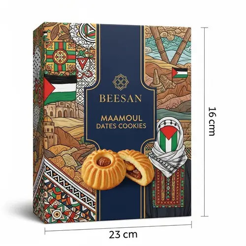 Luxury Palestinian Maamoul Dates Cookies Packaging Design by The BEESAN