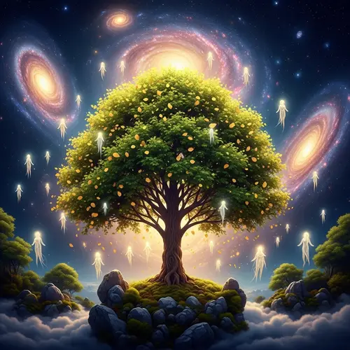 Immortal Life: Tree of Eternity and Celestial Spirits