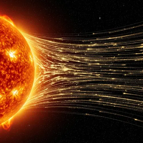 Captivating Solar Wind Visual Representation | Cosmic Energy