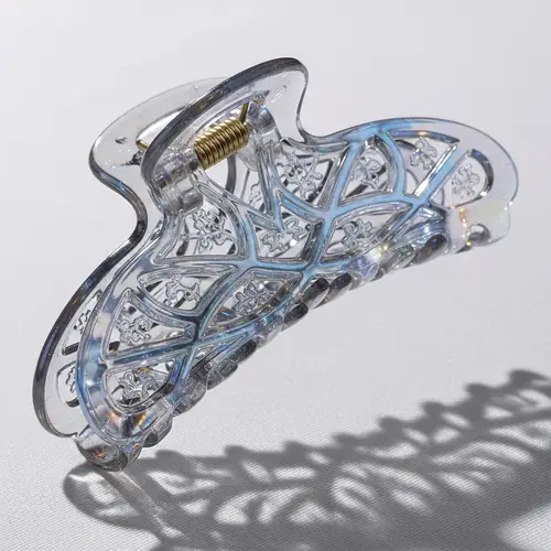 Plastic Hair Crab Clip with Strong Clamping Mechanism