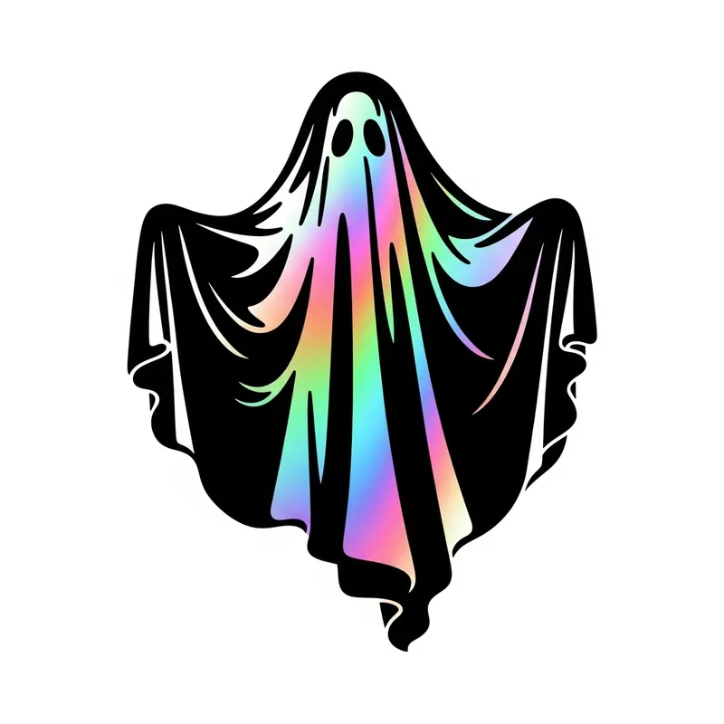 Supernatural Ghost Stencil with Holographic Interior