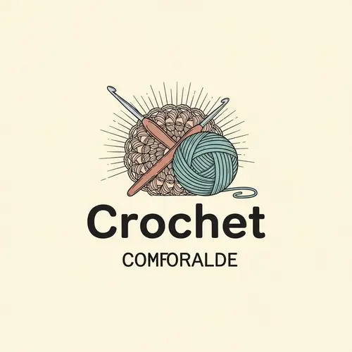 Unique Crochet Logo Design | Handmade Crochet Art