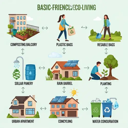 Essentials of Eco-Living Infographic