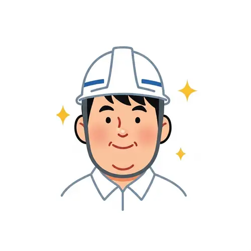 Cheerful Builder Avatar Illustration