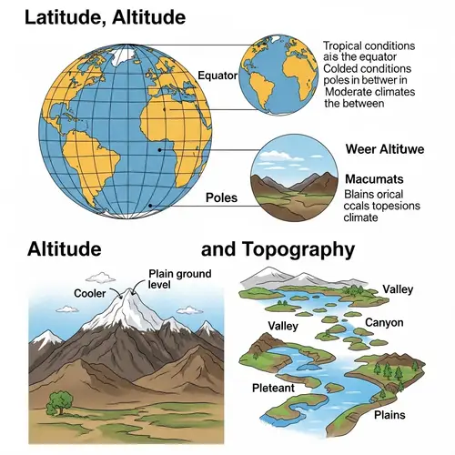 Climate Influences: Latitude, Altitude, and Topography Explained