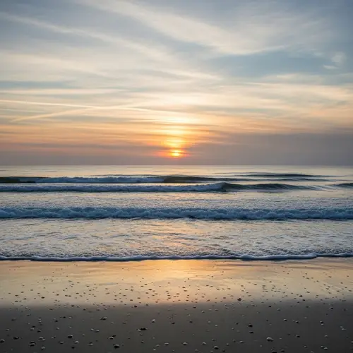 Tranquil Ocean Waves | Coastal Sunset Seascape