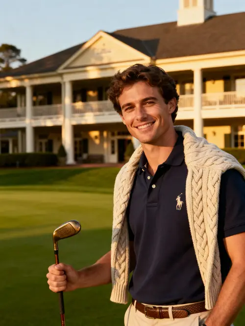 Elegant Country Club Portrait in Soft Light