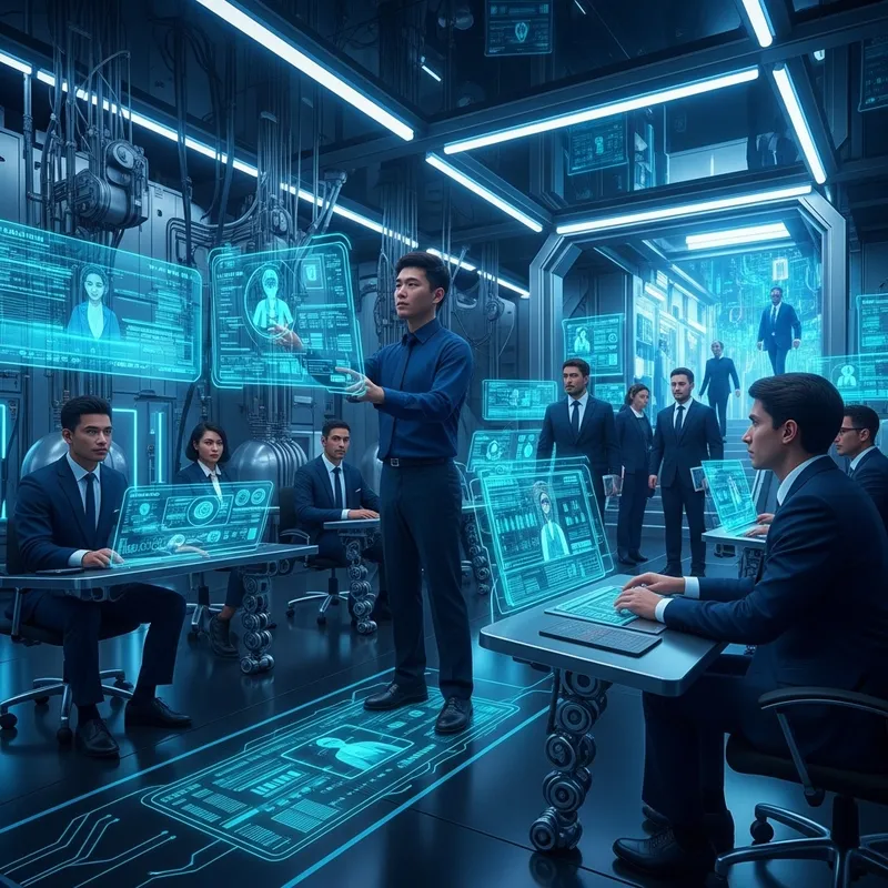 Futuristic Security Scene | Advanced Technology