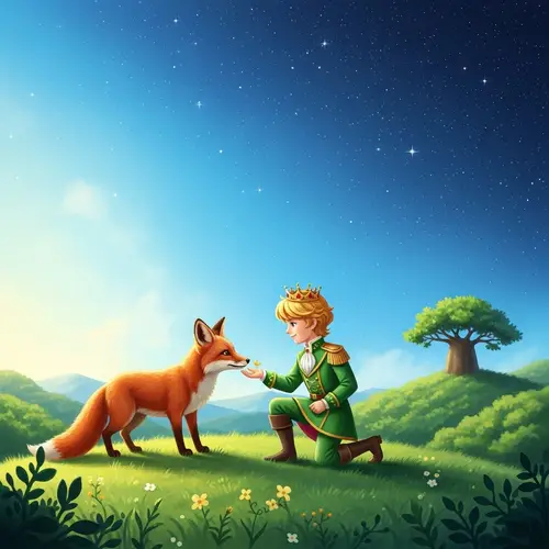 The Little Prince and the Fox - Heartwarming Friendship in Scenic Surroundings