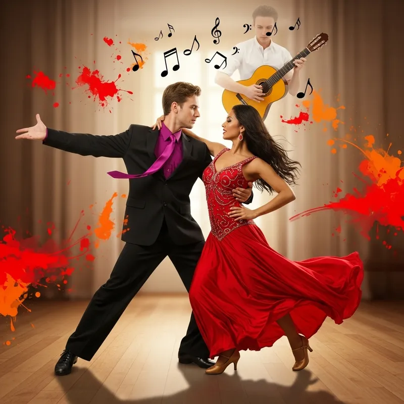 Passionate Salsa Dance in Enchanting Room