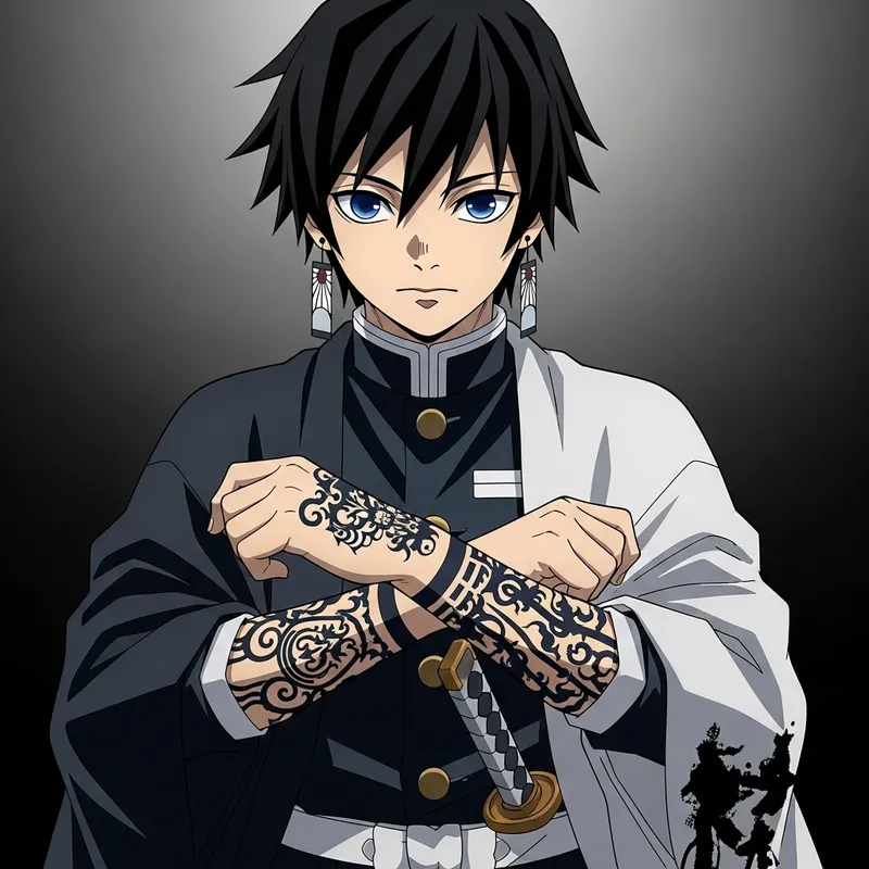 Zukuna de Jujusut Kaisen - Mystical Japanese Character Wallpaper