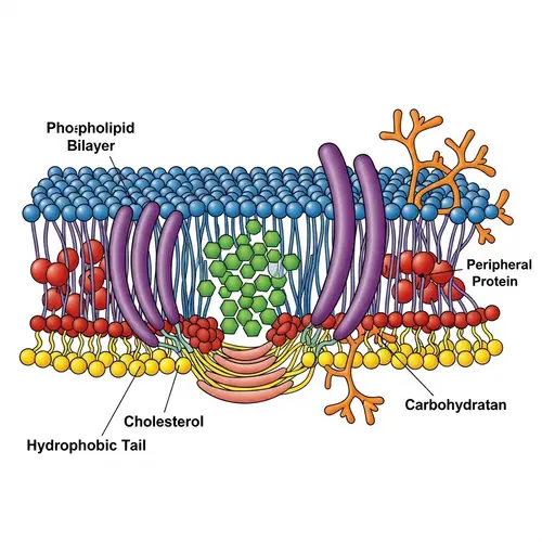 Plasma Membrane Structure: Detailed Illustration & Components