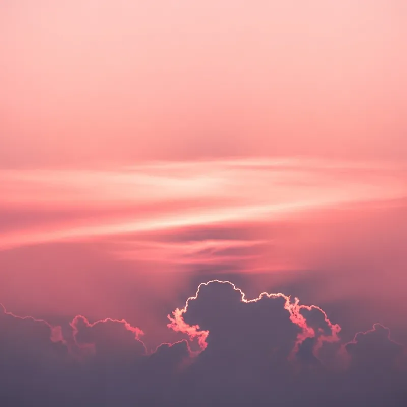 Soothing Pink Sky: A Heavenly Serene Masterpiece