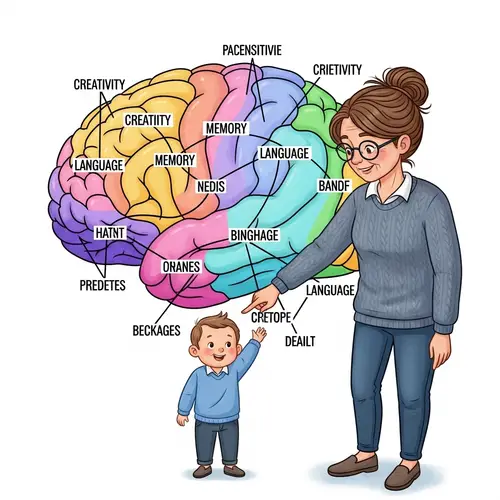 Brain Map Illustration: Cognitive Functions Explained