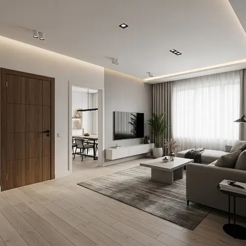 Modern Living Room Design: 4m x 6m Dimensions