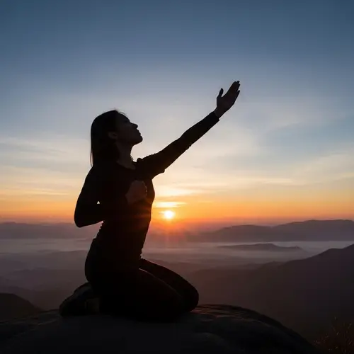 Empowering Silhouette of Woman: Symbol of Strength and Grace