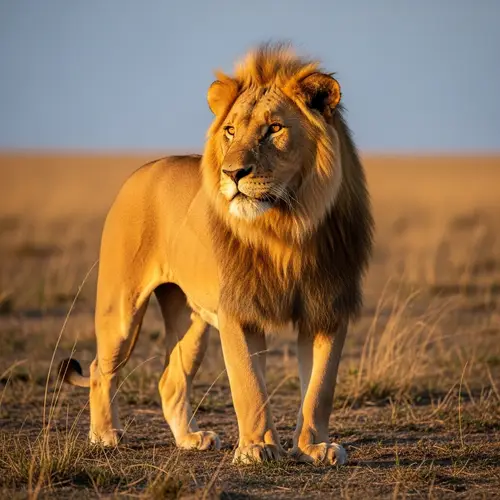 Majestic Lion in African Savannah | Wildlife Photography