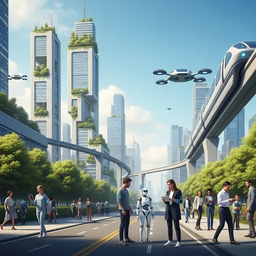 Utopian Landscape Harmony of Science & Technology