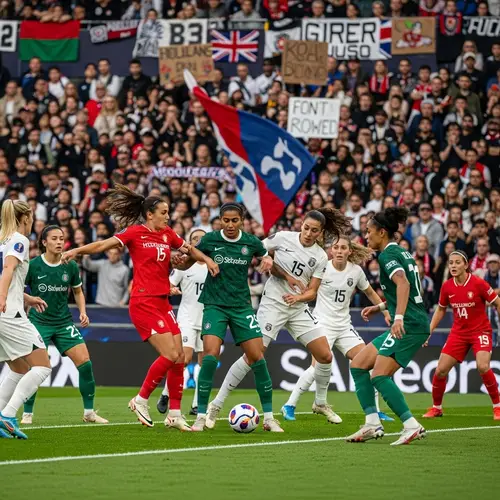 Intense Soccer Match: Hooligans Rivals Face Off in Action-Packed Game