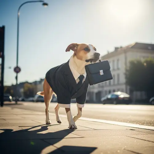 Dog in a Suit: Your Canine Commute Companion