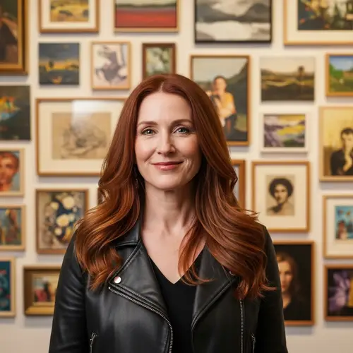 Elegant Portrait of a Mature Woman with Red Hair