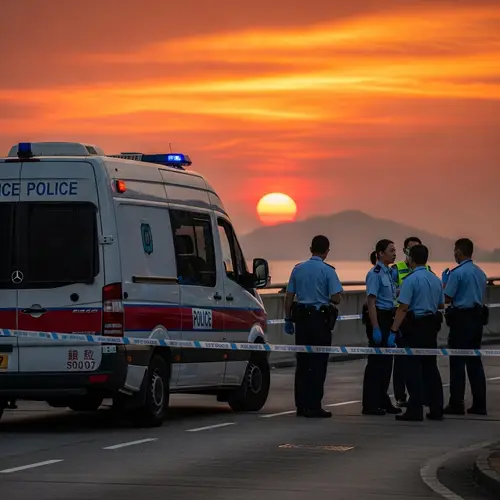 Hong Kong Police Sprinter Van at Sunset | Crime Scene Investigation