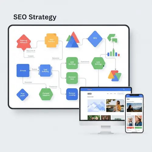 SEO Strategy Visualization & Modern Website Design