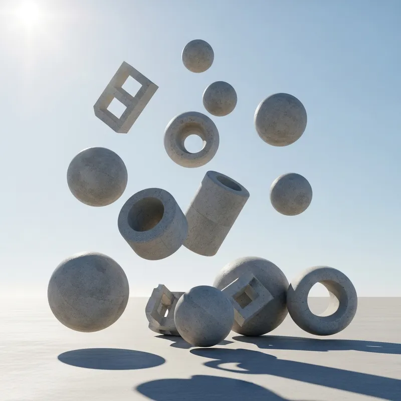 Concrete Objects Falling: A Captivating Descent