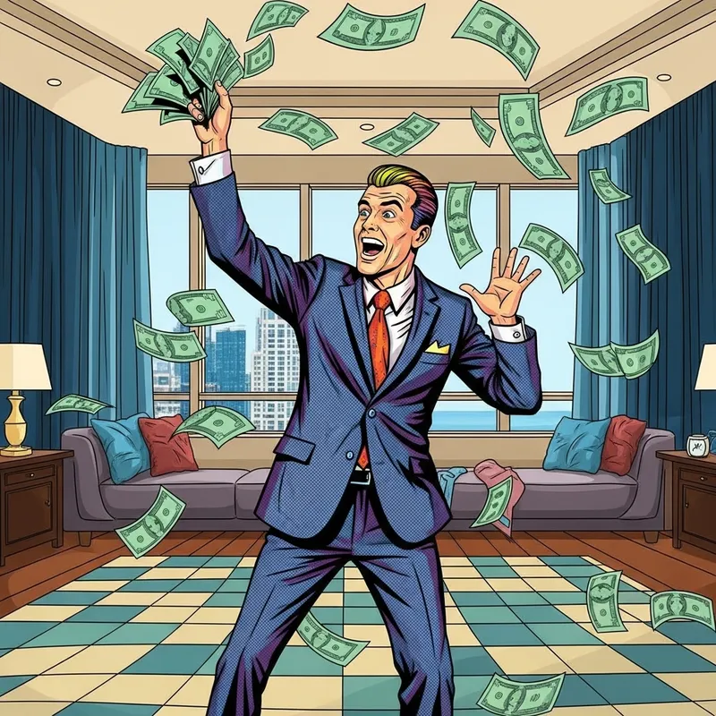 Donald Trump Pop Art Money Throw - Vibrant Colors & Luxury