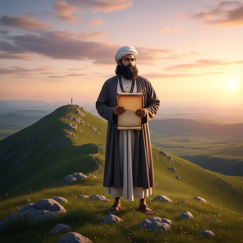 Prophet Gazing from High Hill