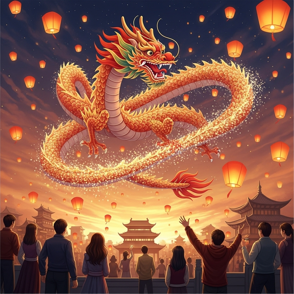 Chinese New Year Dragon Dance | AI Art Generator | Easy-Peasy.AI