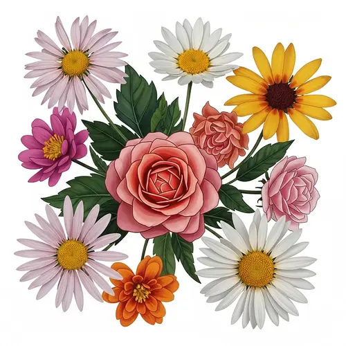 Stunning Abstract Flower Art - Colorful Floral Designs