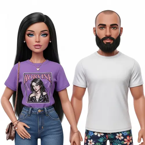 Gorgeous Caucasian Bratz Doll HD Details Realistic Image