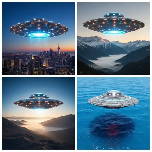 Mesmerising UFO Scenes - Urban Cityscape, Majestic Mountains & Stunning Ocean
