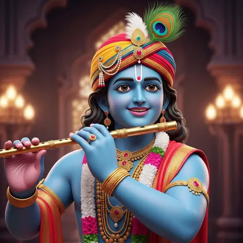 Historical Figure Resembling Lord Krishna: Love, Compassion, Playfulness