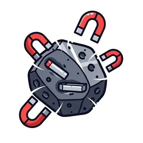 Cartoon Magnetic Meteorite PNG Image