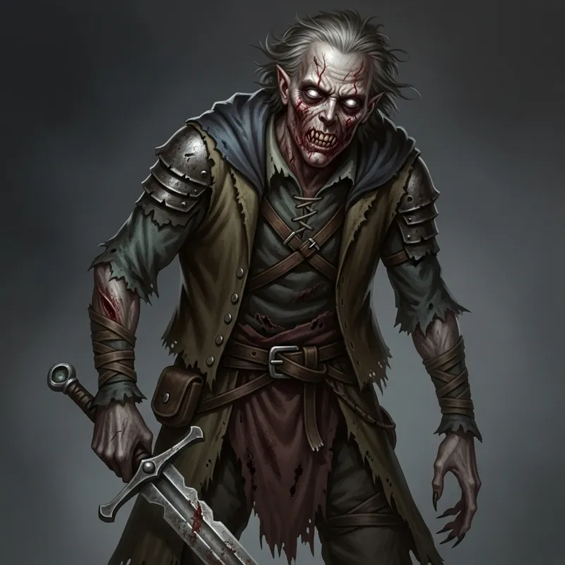 Menacing Undead Human - D&D 19-Year-Old Character Menacing Undead Human - D&D 19-Year-Old Character