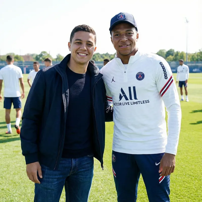 Me with Kylian Mbappé - Memorable Moment
