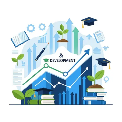 Education and Development Trends: Positive Growth Graph